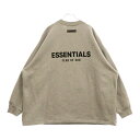 FEAR OF GOD ESSENTIALS(フィアオブゴッド エッセンシャルズ) サイズ:XL バックロゴプリント クルーネックスウェットトレーナー グレー【...
