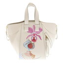 LOEWE(ロエベ) 23SS ×Maruja Mallo マルハマリョ ハンモック フラワープリント 2WAY レザー ショルダーバッグ ハンドバッグ 262313【中古】【程度A】【カラーホワイト】【取扱店舗BRING京都河原町店】