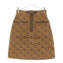 GUCCI(グッチ) サイズ:38 xDisney GG Mickey Mouse Skirt ミッキー総柄 2ポケット レディーススカート ブラウン 6022...