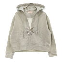 VALENTINO(ヴァレンチノ) サイズ:XXS フロントスパンコールリボン スリッド レディース プルオーバーパーカー シルバー XB3MF16F71W【中古】【程度A】【カラーシルバー】【取扱店舗BRING京都河原町店】(4)