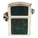 STANLEY GUESS(スタンリーゲス) Wood Inlaid lighter スカル ラージウッドインレイライター シルバー【中古】【程度B】【カラーシ...