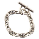 HERMES(エルメス) サイズ:14LINK Chaine d'Ancre MM シェーヌダンクル チェーンブレスレット 14LINK シルバー【中古】【程度...