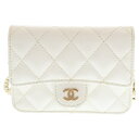CHANEL(シャネル) マトラッセ ココマーク キャビアスキン チェーンウォレット レディース ホワイト【中古】【程度B】【カラーホワイト】【取扱店舗BRIN...