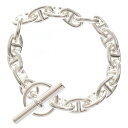 HERMES(エルメス) サイズ:PM Chaine d'Ancre PM シェーヌダンクルシルバーブレスレット 17リンク シルバー【新古品/中古】【程度S】...
