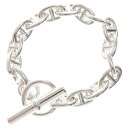 HERMES(エルメス) サイズ:PM Chaine d'Ancre PM シェーヌダンクルシルバーブレスレット 16リンク シルバー【新古品/中古】【程度S】...
