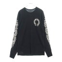 CHROME HEARTS(クロムハーツ) サイズ:L CH L S 1 Thermal 袖フローラルサーマル長袖カットソー ブラック【中古】【程度A】【カラー...