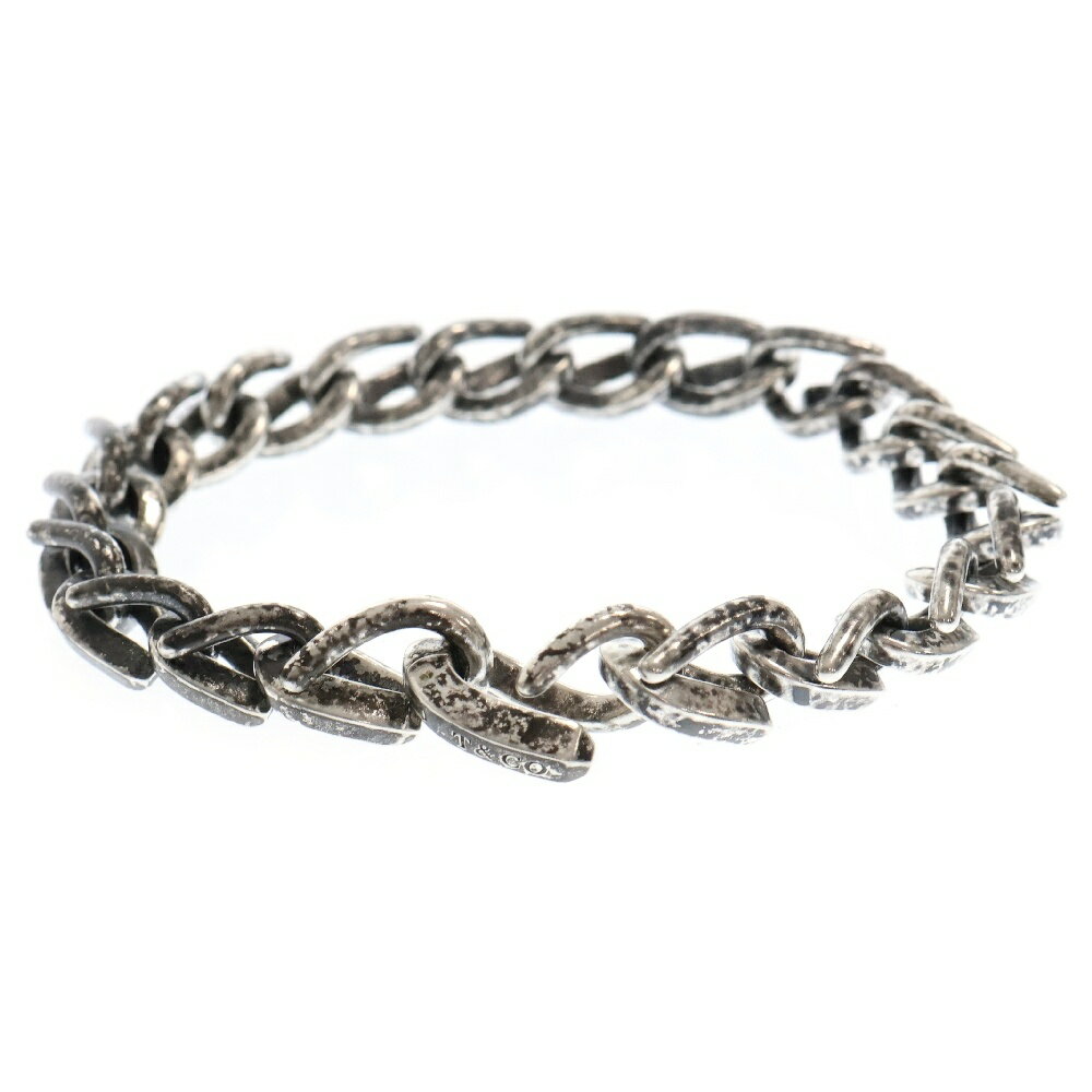 TIFFANY & Co.(ティファニー) サイズ:M FORGE MEDIUM LINK BRACELET フォージ ミディアム ブレスレット 21リンク シルバー/ブラック【新古品/中古】【程度S】【カラーシルバー】【取扱店舗BRING渋谷ANNEX店】