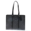 LOUIS VUITTON(ルイヴィトン) モノグラムエクリプス サックプラ 24H レザー2WAYハンドバッグ トートバッグ ブラック M47059【新古品/...