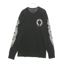 CHROME HEARTS(クロムハーツ) サイズ:XL Horseshoe Arm Floral Thermal L/S Tee ホースシュー アームフローラ...