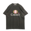 CABARET POVAL(キャバレーポバール) サイズ:L 25SS ロゴプリント半袖Tシャツ チャコール【新古品/中古】【程度S】【カラーグレー】【オンライ...