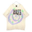 SAINT MICHAEL(セントマイケル) サイズ:XL 23SS SS TEE/HUMANITY/WHITE プリント 半袖Tシャツ カットソー ホワイト【...