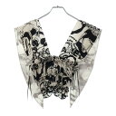CHANEL(シャネル) サイズ:36 22C SILK PRINTED HALTER TOP シルク プリント ホルターネック トップス カットソー ホワイト/ブラック レディース P71971 V63357【中古】【程度A】【カラーホワイト】【オンライン限定商品】