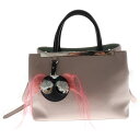 FENDI(フェンディ) モンスター プチトゥージュール 2WAY ハンドバッグ ショルダーバッグ ベージュ レザー 8BH253【中古】【程度B】【カラーベージュ】【オンライン限定商品】