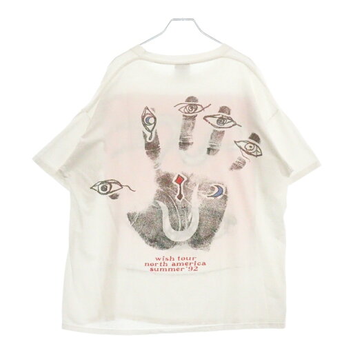 VINTAGE(ヴィンテージ) サイズ:OS 90s THE CURE WISH TOUR NORTH AMERICAN SUMMER ザ・キュアー ウィッシュ ツアー Tシャツ 半袖カットソー ホワイト【中古】【程度B】【カラーホワイト】【取扱店舗AWESOME原宿店】