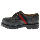 GUCCI(グッチ) サイズ:6 1/2 サイドライン デニムダービーシューズ ネイビー 761990【新古品/中古】【程度S】【カラーブルー】【取扱店舗BRI...