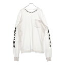 CHROME HEARTS(クロムハーツ) サイズ:L Neck Logo L/S Tee ネックロゴ プリント長袖Tシャツ カットソー ホワイト【中古】【程度A】【カラーホワイト】【取扱店舗原宿】
