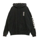 CHROME HEARTS(クロムハーツ) サイズ:XL SWTSHRT PLVR アームロゴプリントプルオーバーパーカー ブラック【中古】【程度B】【カラーブ...