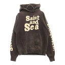 SAINT MICHAEL(セントマイケル) サイズ:M 21AW×WIND AND SEA ×ウィンダンシー デストロイ加工 プルオーバースウェットパーカー ...