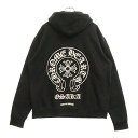 CHROME HEARTS(クロムハーツ) サイズ:M SWTSHRT PLVR プルオーバーパーカー 大阪限定ホースシュープリントプルオーバーパーカー ブラッ...