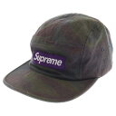 SUPREME(シュプリーム) 12AW Painted Camo Camp Cap カモフラ キャンプキャップ 帽子 カーキ/パープル【中古】【程度B】【カラ...