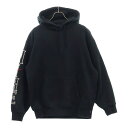SUPREME(シュプリーム) サイズ:M 24SS ×Jordan Hooded Sweatshirt ジョーダン フーデッド スウェットシャツ 袖ロゴ刺繍 スウェット プルオーバーパーカー ブラック FQ0759-010【中古】【程度B】【カラーブラック】【オンライン限定商品】