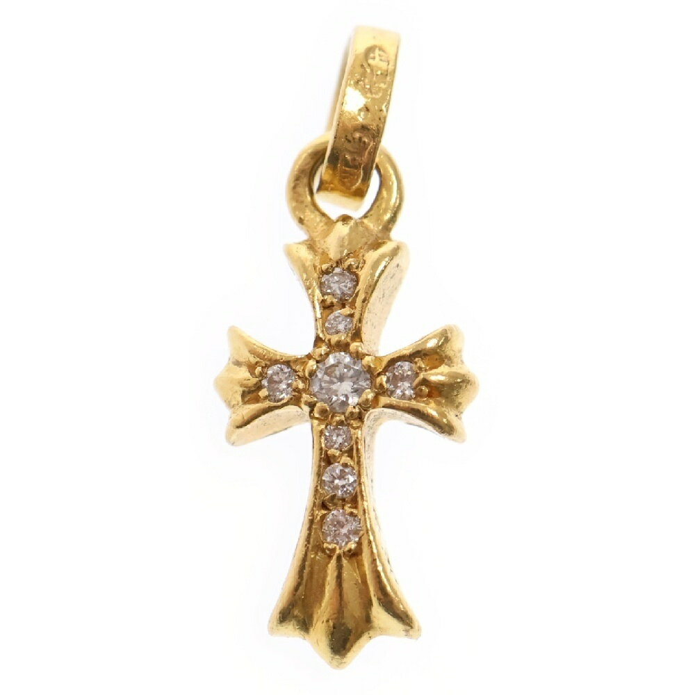 CHROME HEARTS(クロムハーツ) 22K CRS BBYFAT P/DIA ベイビーファットクロス アフターPAVEダイヤ ペンダントトップ ゴールド【中古】【程度B】【カラーゴールド】【取扱店舗OneStyle新宿店】