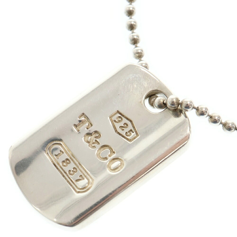 TIFFANY & Co.(ティファニー) 1837 ドッグタグ ネックレス シルバー【中古】【程度B】【カラー14069】【取扱店舗新宿】のサムネイル