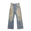 Acne Studios(アクネ ストゥディオズ) サイズ:26×32 2021 penicillin ルーズフィットジーンズ ダメージ加工 ペニシリンデニムパ...