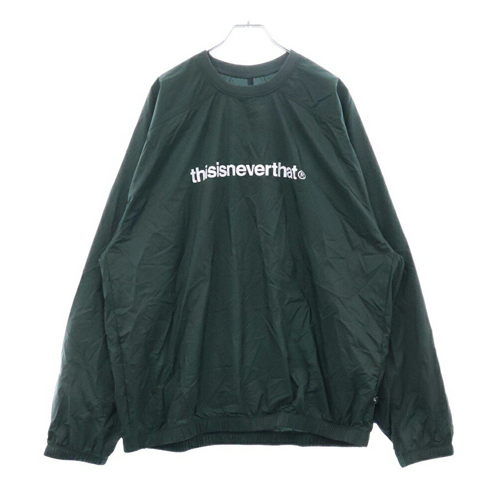 THISISNEVERTHAT(ディスイズネバーザット) サイズ:XL 25SS PERTEX EQ Trail Pullover パーテックス トレイル プルオーバー クルーネック トラックジャケット カーキ TN251WTOLS10【新古品/中古】【程度S】【カラーグリーン】【オンライン限定商品】