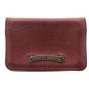 CHROME HEARTS(クロムハーツ) CARD CASE グロメット付きレザーカードケース ピンク【中古】【程度B】【カラーピンク】【取扱店舗渋谷】