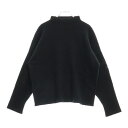 CHROME HEARTS(クロムハーツ) サイズ:S ハラコクロスパッチハイネック ニット セーター【新古品/中古】【程度S】【カラーブラック】【オンライン限...
