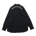 FRED PERRY(フレッドペリー) サイズ:M ×Rafsimons Oversized Shirts ラフシモンズ オーバーサイズドボタンダウン長袖シャツ SM3113 ブラック【中古】【程度A】【カラーブラック】【取扱店舗BRING渋谷ANNEX店】(4)