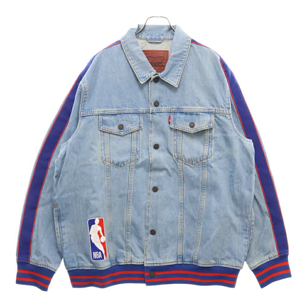 Levi's(リーバイス) サイズ:XL ×JUST DON NBA ALL-STAR TRUCKER ジャスト・ドン オールスター トラッカージャケット デニムジャケット ライトインディゴ【中古】【程度B】【カラーブルー】【取扱店舗BRING THRIFT CLOSET 湘南平塚店】
