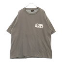 VINTAGE(ヴィンテージ) サイズ:XL 90S Star Wars Han Solo スターウォーズ 凍結ハンソロ 両面プリント 半袖Tシャツ グレー【中古】【程度B】【カラーグレー】【取扱店舗AWESOME原宿店】