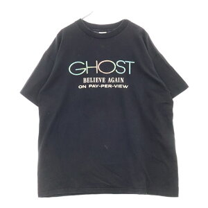 VINTAGE(ヴィンテージ) サイズ:XL 90S GHOST ゴースト/ニューヨークの幻 両面プリント 半袖Tシャツ ブラック【中古】【程度B】【カラーブラック】【取扱店舗AWESOME原宿店】