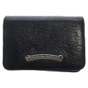CHROME HEARTS(クロムハーツ) CRD CSE3PKTWDV1 アーチロゴプレート3ポケットレザーカードケース【中古】【程度A】【カラーブラック】【...