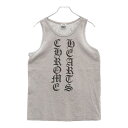 CHROME HEARTS(クロムハーツ) サイズ:S OLD CH TANK TOP オールド スクリプトロゴプリントタンクトップ ノースリーブカットソー グレー【中古】【程度B】【カラーグレー】【取扱店舗BRING福岡天神店】