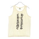 CHROME HEARTS(クロムハーツ) サイズ:S OLD CH TANK TOP オールド スクリプトロゴプリントタンクトップ ノースリーブカットソー ホワイト【中古】【程度B】【カラーホワイト】【取扱店舗BRING福岡天神店】