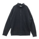 STONE ISLAND(ストーンアイランド) サイズ:XXL 22AW LogoPatch Halfzip Sweatshirt ロゴワッペン付 ハーフジップ...