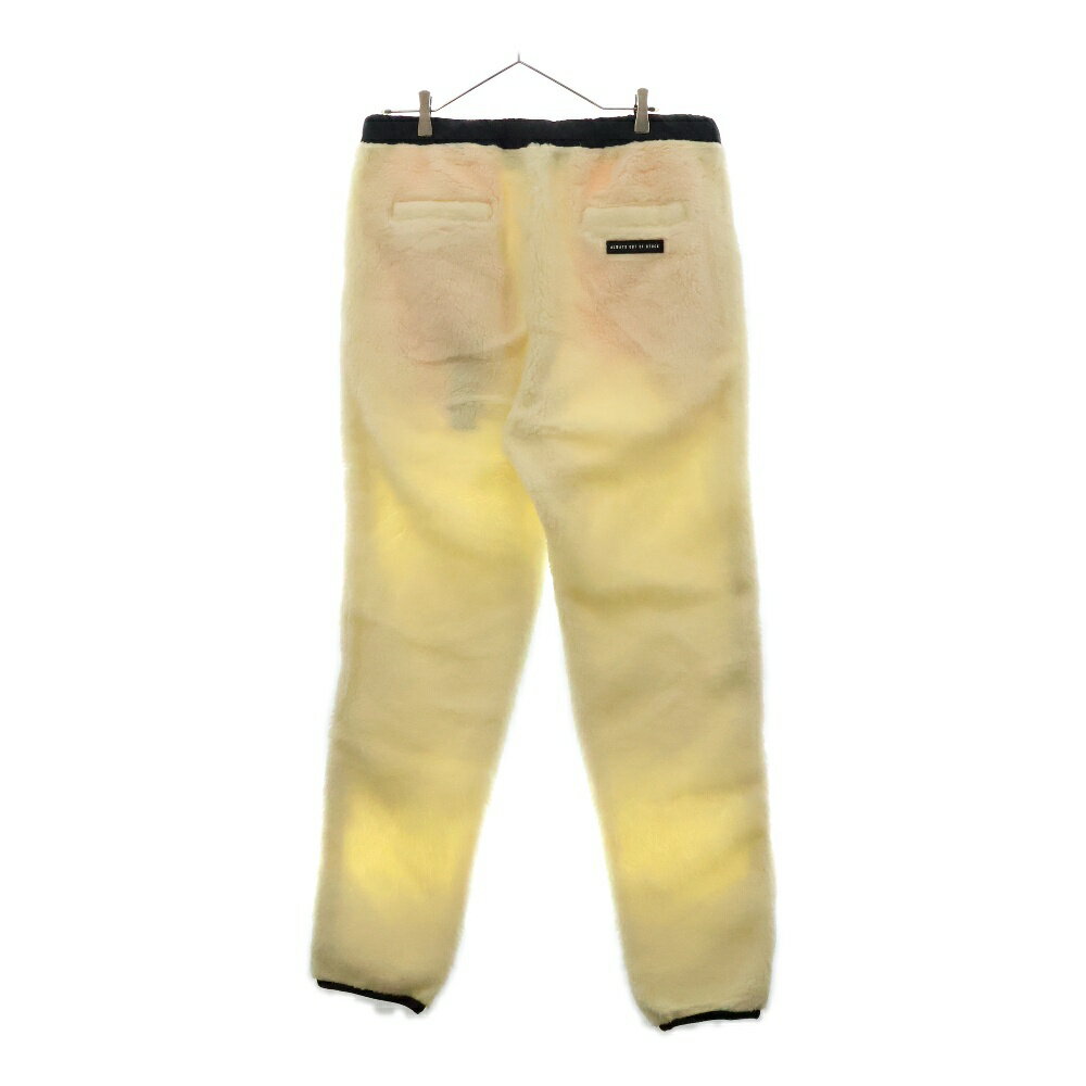 ALWAYS OUT OF STOCK(オールウェイズアウトオブストック) サイズ:XL サイドライン レトロ ボア フリース パンツ ホワイト【新古品/中古】【程度S】【カラーホワイト】【オンライン限定商品】