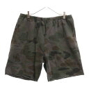 SUPREME(シュプリーム) サイズ:M 20SS Overdyed Sweatshort Black Painted Camo オーバーダイスウェットショー...