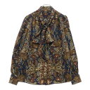 RALPH LAUREN(ラルフローレン) サイズ:S クラシックフィット タイネック ペイズリー 長袖シャツ マルチカラー WMLRSHT6820442999【中古】【程度B】【カラーマルチカラー】【オンライン限定商品】