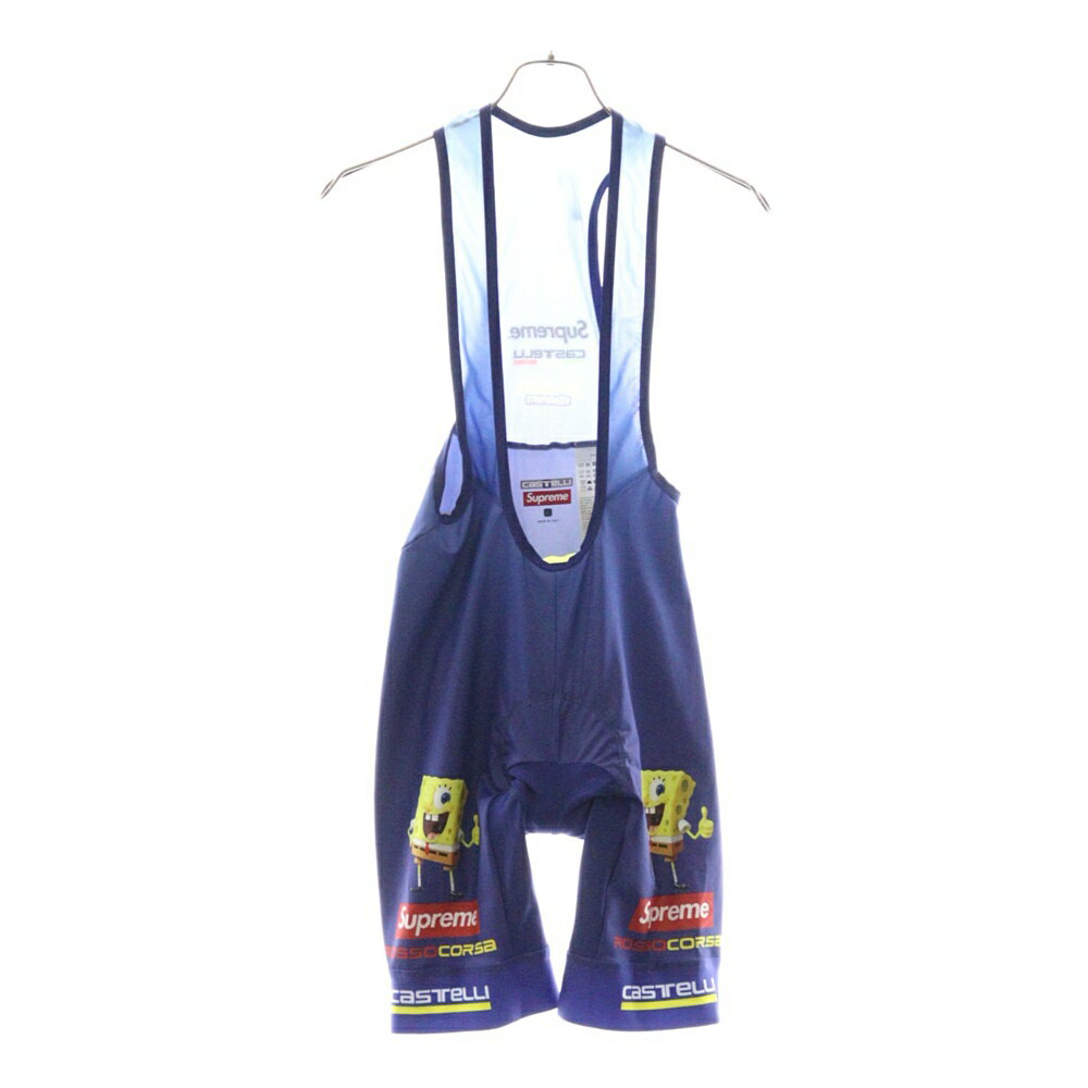 SUPREME(シュプリーム) サイズ:L ×25SS SpongeBob SquarePants Castelli Cycling Bib スポンジボブ スクエアパンツ カステリ サイクリング ビブ ブルー【新古品/中古】【程度S】【カラーマルチカラー】【取扱店舗WASTE_NOT名古屋店】
