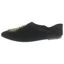 DOLCE & GABBANA(ドルチェアンドガッバーナ) サイズ:10 ブローチ装飾 ベロアスリッポン ブラック【中古】【程度A】【カラー14054】【オンライン限定商品】