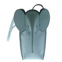 LOEWE(ロエベ) モチーフ ポケット ショルダーバッグ ダスティブルー レザー ポシェット【中古】【程度A】【カラーブルー】【オンライン限定商品】