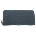 LOUIS VUITTON(ルイヴィトン) モノグラム シャドウ ホリゾンタル レザー ジッピーウォレット 長財布 ブルー M14847【新古品/中古】【程度S】【カラーブルー】【取扱店舗BRING福岡天神店】