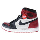 NIKE(ナイキ) サイズ:US10/28cm AIR JORDAN 1 RETRO HIGH OG BRED TOE エアジョーダン1 ブレッドトゥ ハイカットスニーカー レッド/ブラック US10/28cm 555088-610【中古】【程度A】【カラーレッド】【取扱店舗BRING仙台店】