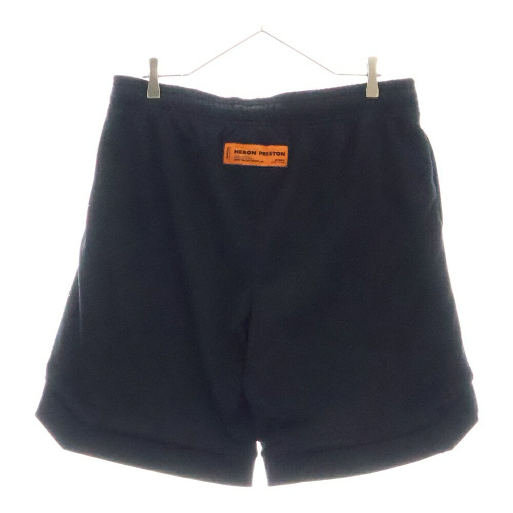 HERON PRESTON(ヘロンプレストン) サイズ:M 23SS プリントメッシュショーツ ハーフパンツ HMVH003S23JER001【中古】【程度B】【カラーブラック】【オンライン限定商品】