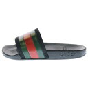GUCCI(グッチ) サイズ:30 シェリーライン Web Slide Sandal スライドサンダル ウェブストライプ ブラック 30 キッズ 503220【中古】【程度A】【カラーブラック】【取扱店舗BRING心斎橋店】(4)