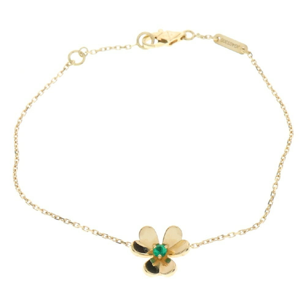 Van Cleef & Arpels(ヴァンクリーフアンドアーペル) フリヴォル ミニモデル エメラルド ブレスレット Au750 K18YG イエローゴールド ジュエリー VCARP7SC00【中古】【程度A】【カラーイエロー】【取扱店舗新宿】のサムネイル